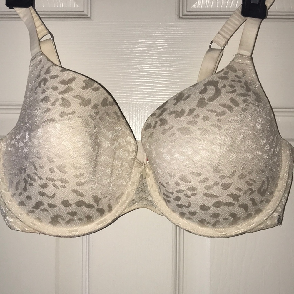 O so Scandalous White Cheetah Lace Bra